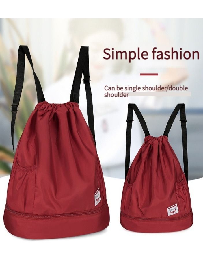 M MIAOYAN M MIAOYAN new fashion outdoor casual beam mouth backpack men and women fashion sports football bag - Image 4