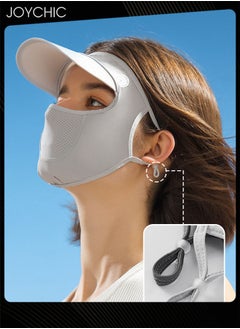 Joychic Ice Silk Sunscreen Full Face Mask Women Summer Anti-ultraviolet Quick-drying Sun Protection Facemask for Outdoor Camping Hiking  - Image 4