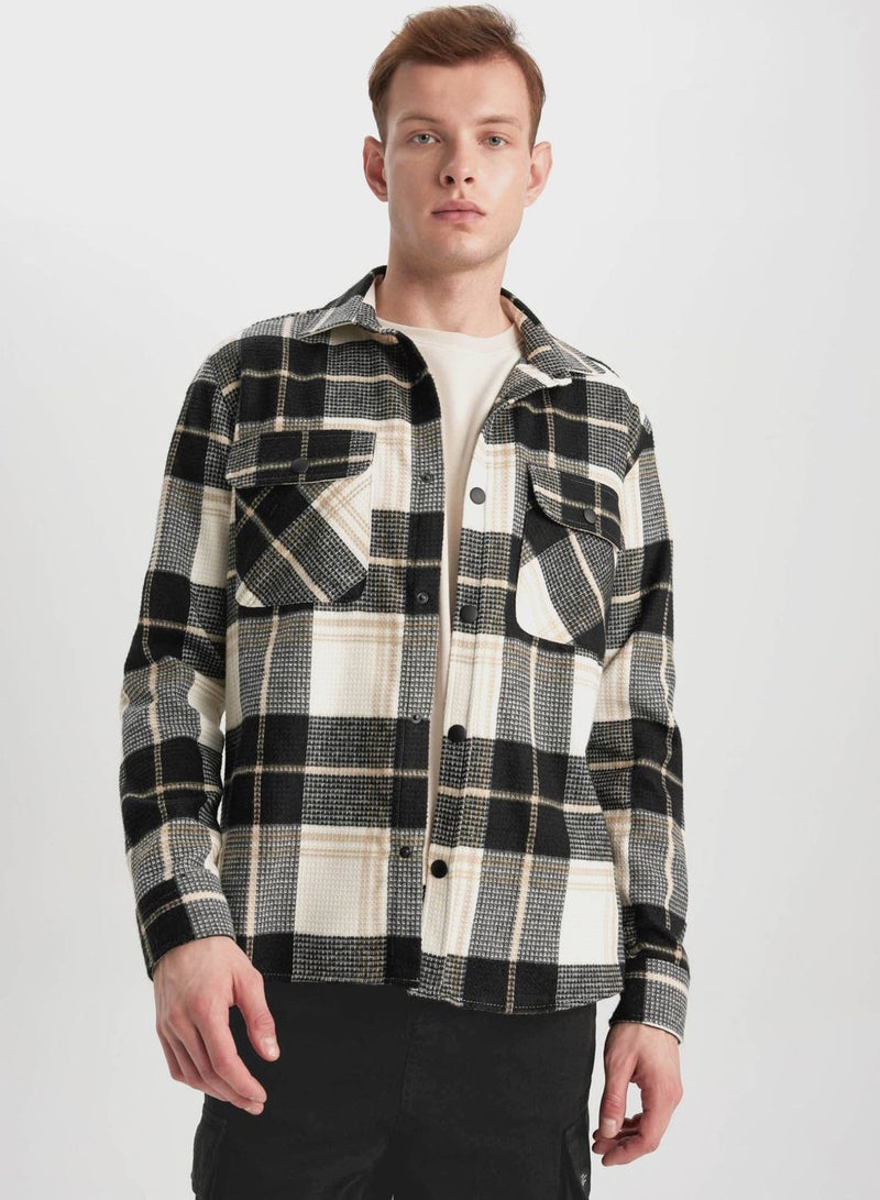 DeFacto Man Relax Fit Long Sleeve Shirt  - Image 3