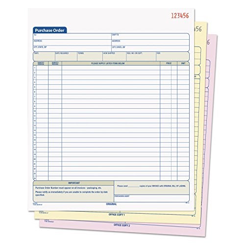 TOPS Purchase Order Book, 3-Part, Carbonless, 8-3/8 x 10-3/16 Inches, 50 Sets per Book (46147) - Image 2