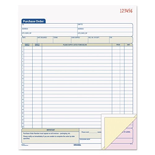 TOPS Purchase Order Book, 3-Part, Carbonless, 8-3/8 x 10-3/16 Inches, 50 Sets per Book (46147) - Image 5