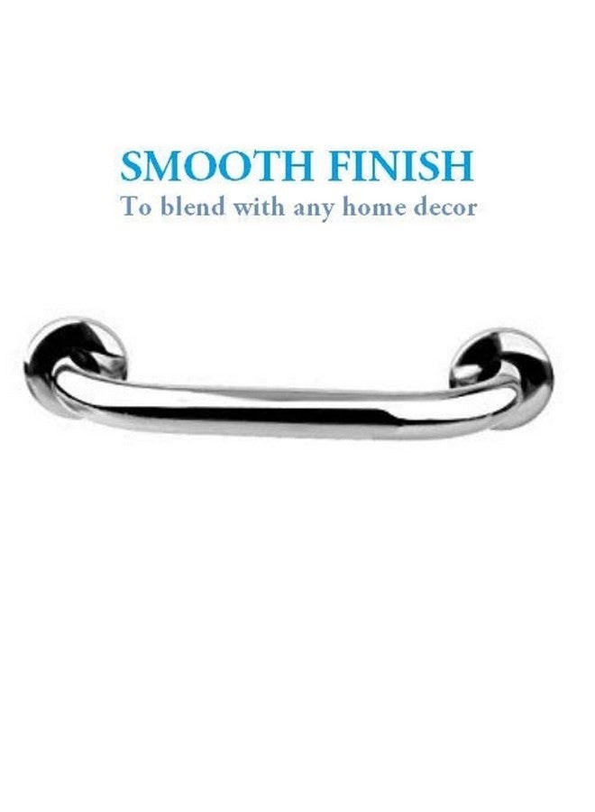 FORTUNE Stainless Steel Wall Mounted Grab Bar, Towel Bar, Bathtub Rails, Safety Hand Support Balance Handle Bars, Bathroom Accessories for Home, Hotel- Chrome Finish (Pack of 2, 8 Inch) - Image 4