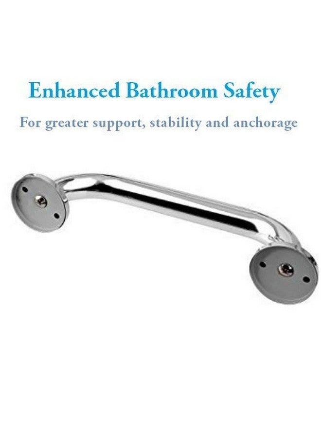FORTUNE Stainless Steel Wall Mounted Grab Bar, Towel Bar, Bathtub Rails, Safety Hand Support Balance Handle Bars, Bathroom Accessories for Home, Hotel- Chrome Finish (Pack of 2, 8 Inch) - Image 5