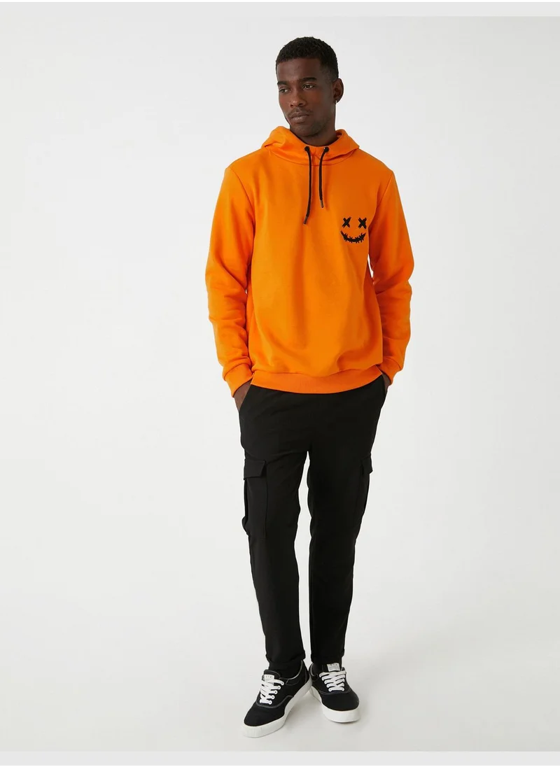 KOTON Basic Printed Hoodie