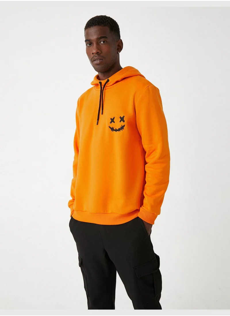 KOTON Basic Printed Hoodie