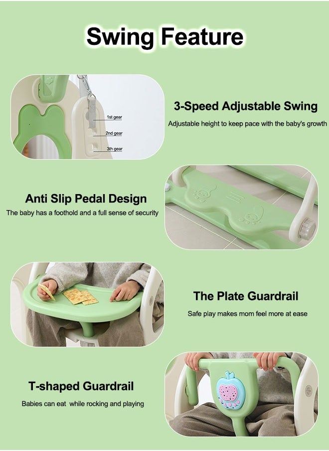 JSAITOYS Cartoon Safety Slide Indoor Playhouse Large Children's Playground Plastic Toy Baby Swing And Slide For Kids  - Image 5