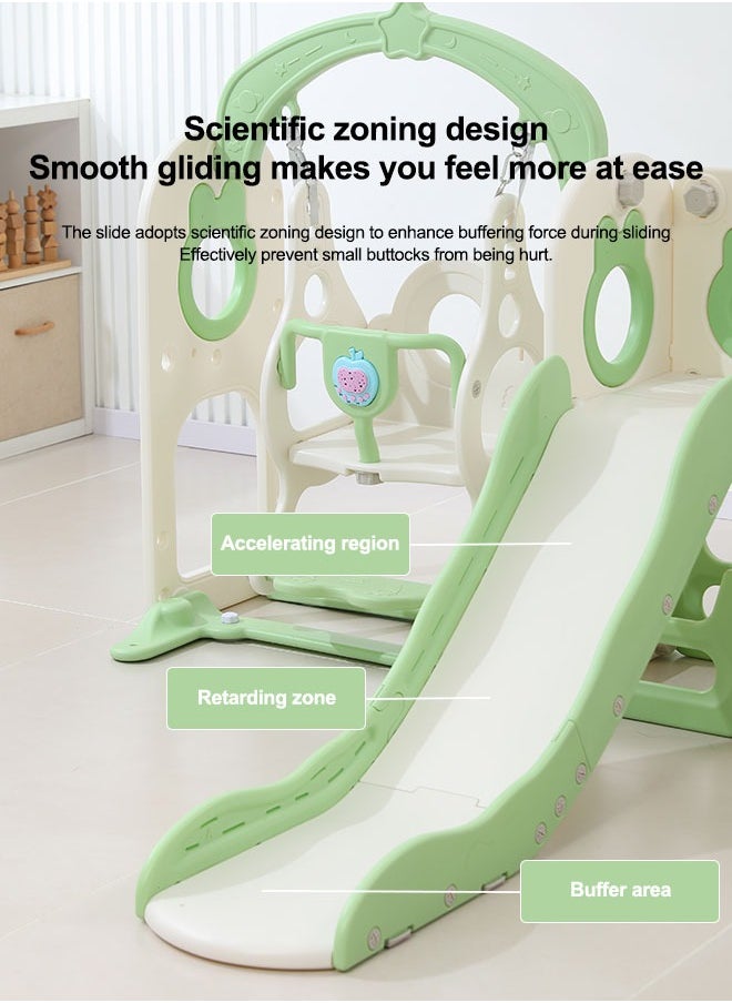 JSAITOYS Cartoon Safety Slide Indoor Playhouse Large Children's Playground Plastic Toy Baby Swing And Slide For Kids  - Image 4