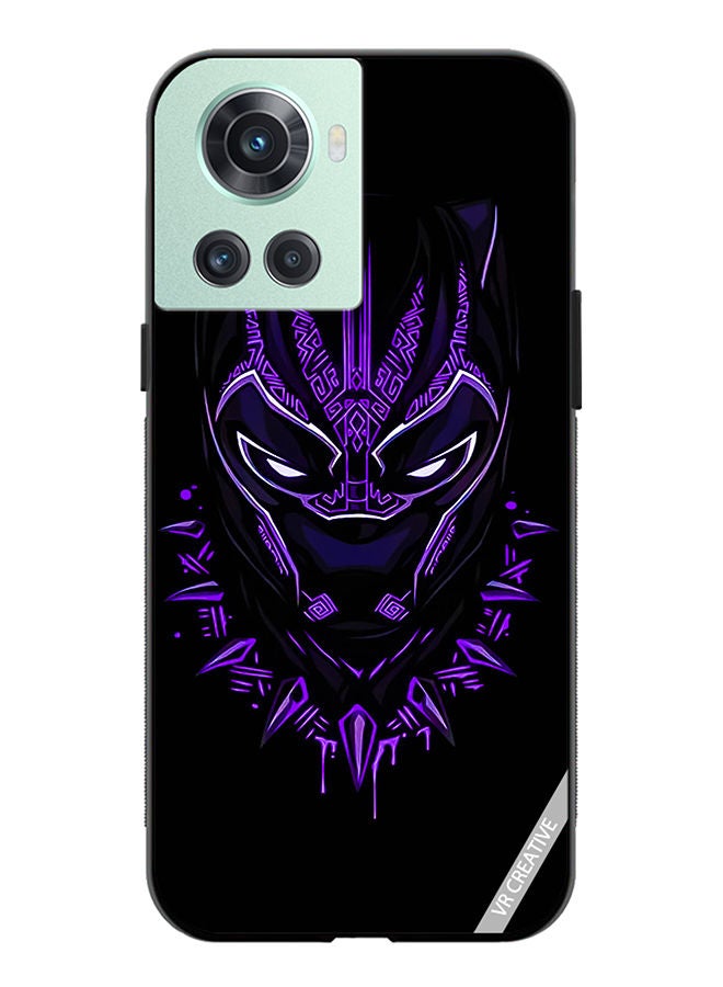 VR CREATIVE غطاء حماية لهاتف OnePlus 10R بتصميم بانثر الأسود متعدد الألوان - Image 1
