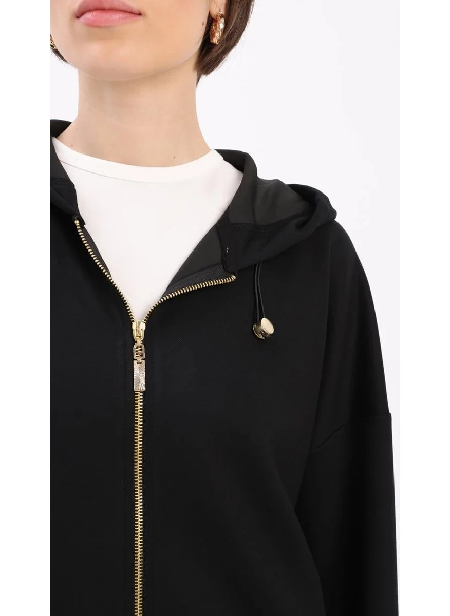 Allday Black-Kangaroo Pocket Tracksuit