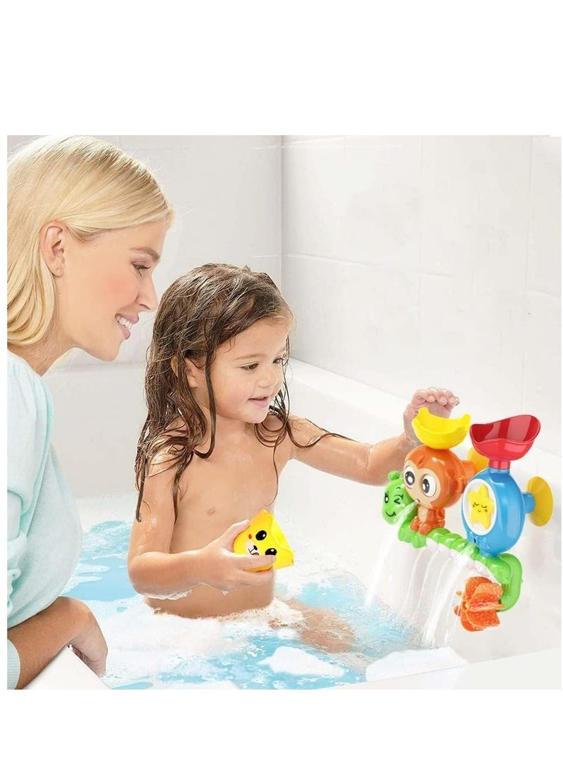 Soofam - Bath Toy, Bathtub Toy Waterfall Water Station Fountain Water Shower Toy,Baby Bath Toy promotes creativity and hand-eye coordination for Toddlers 2 3 4 5 Years  Babies and Kids Gift - Image 1