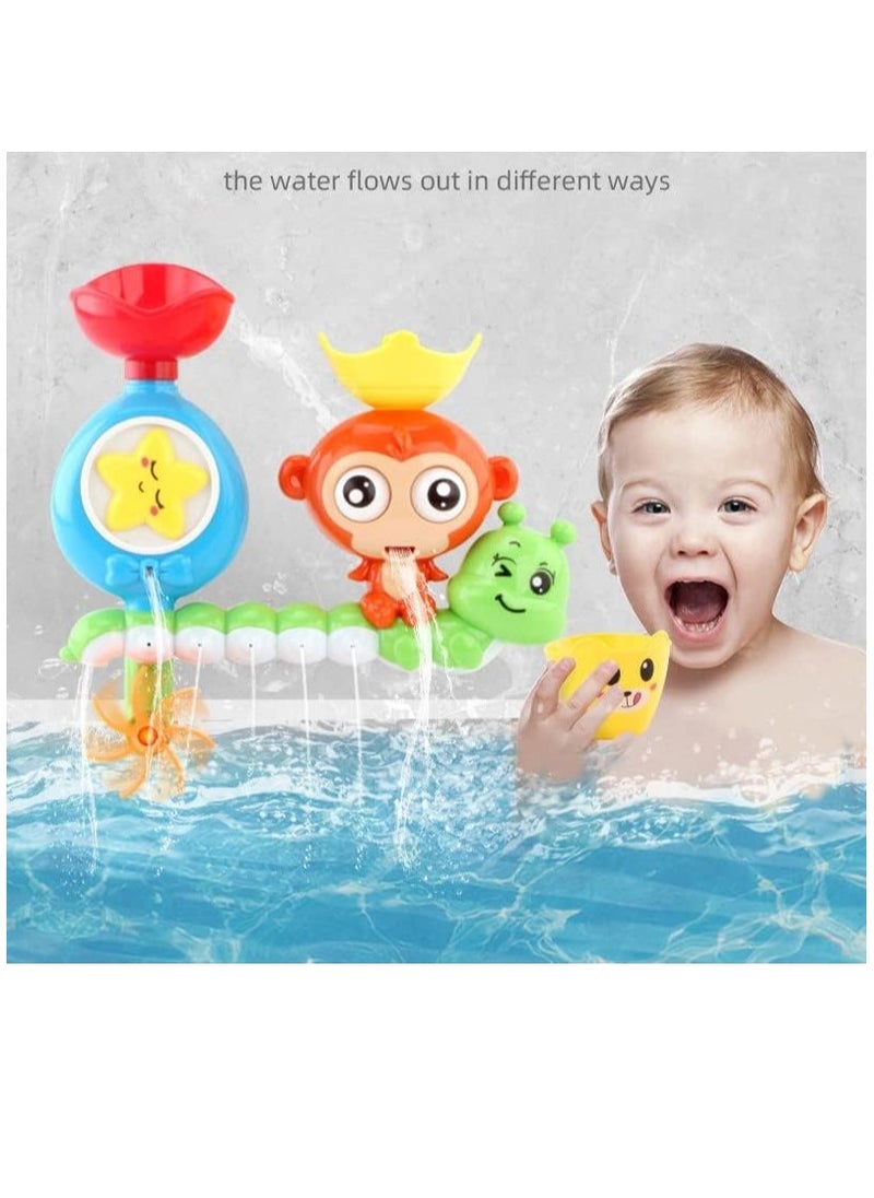 Soofam - Bath Toy, Bathtub Toy Waterfall Water Station Fountain Water Shower Toy,Baby Bath Toy promotes creativity and hand-eye coordination for Toddlers 2 3 4 5 Years  Babies and Kids Gift - Image 1