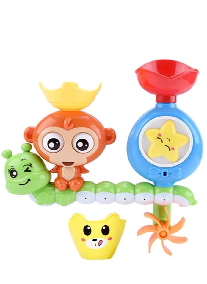 Soofam - Bath Toy, Bathtub Toy Waterfall Water Station Fountain Water Shower Toy,Baby Bath Toy promotes creativity and hand-eye coordination for Toddlers 2 3 4 5 Years  Babies and Kids Gift - Image 1