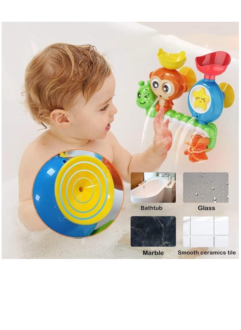 Soofam - Bath Toy, Bathtub Toy Waterfall Water Station Fountain Water Shower Toy,Baby Bath Toy promotes creativity and hand-eye coordination for Toddlers 2 3 4 5 Years  Babies and Kids Gift - Image 1