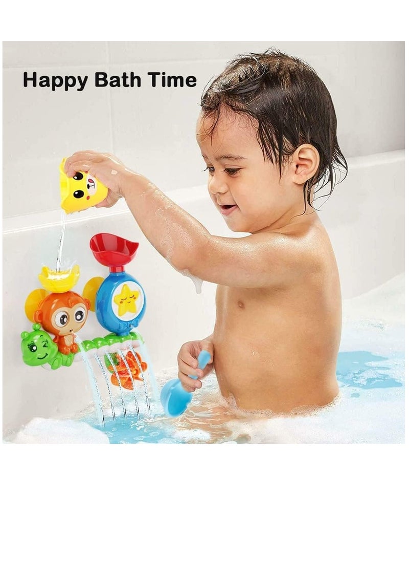 Soofam - Bath Toy, Bathtub Toy Waterfall Water Station Fountain Water Shower Toy,Baby Bath Toy promotes creativity and hand-eye coordination for Toddlers 2 3 4 5 Years  Babies and Kids Gift - Image 1