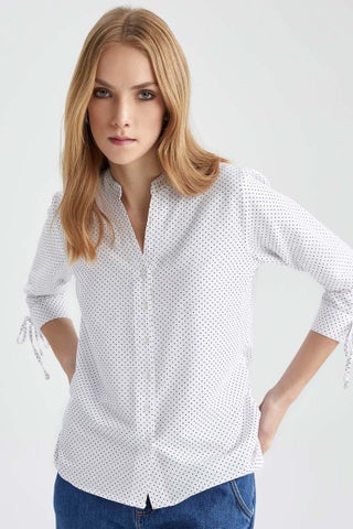 Woman Fitted Crew Neck Bengalin Long Sleeve Shirt - pzsku/Z747A644BDCD5E3EAFF9FZ/45/1748351835/112a9eb6-78d1-40af-bd92-55bd70bf80ba