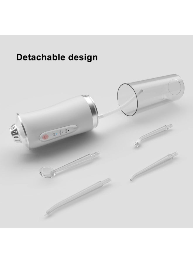 Professional cordless water flosser for cleaning teeth with water, equipped with three teeth cleaning modes, rechargeable and IP67 waterproof, compact size for cleaning between teeth. - Image 2