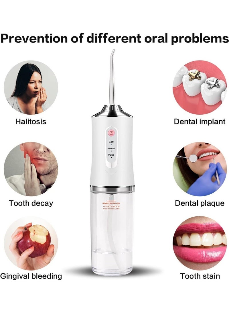 A professional cordless dental cleaner featuring three cleaning modes; it is rechargeable, IP67 waterproof, and compact in size for cleaning between teeth. - Image 5