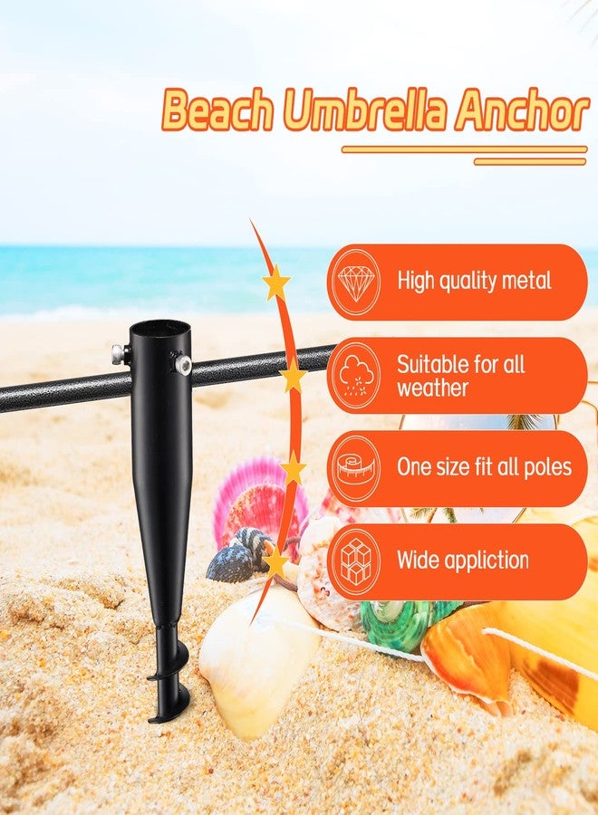 FactionGarden حامل مظلات FactionGarden للاستخدام الخارجي، قاعدة معدنية متينة لتثبيت المظلات على الرمال، حامل مظلة خارجي يُثبت في الأرض بدون حفر، مثبت ببراغي في الأرض - Image 2