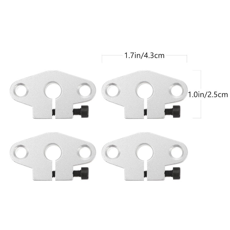 4 Pcs Linear Shaft Guide Rod Support Clamp Holder Bracket for 3D Printer Optical Rail - Image 3