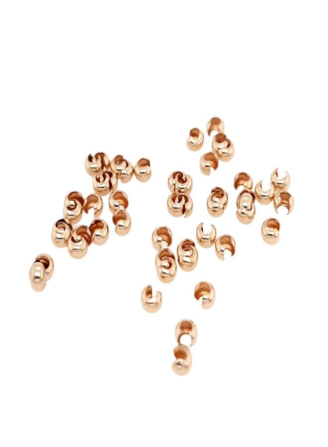 Craft Wire 50pcs 14/20 Yellow Gold-Filled Open Crimp Bead Covers, 3.2MM,by CRAFT WIRE - Image 3