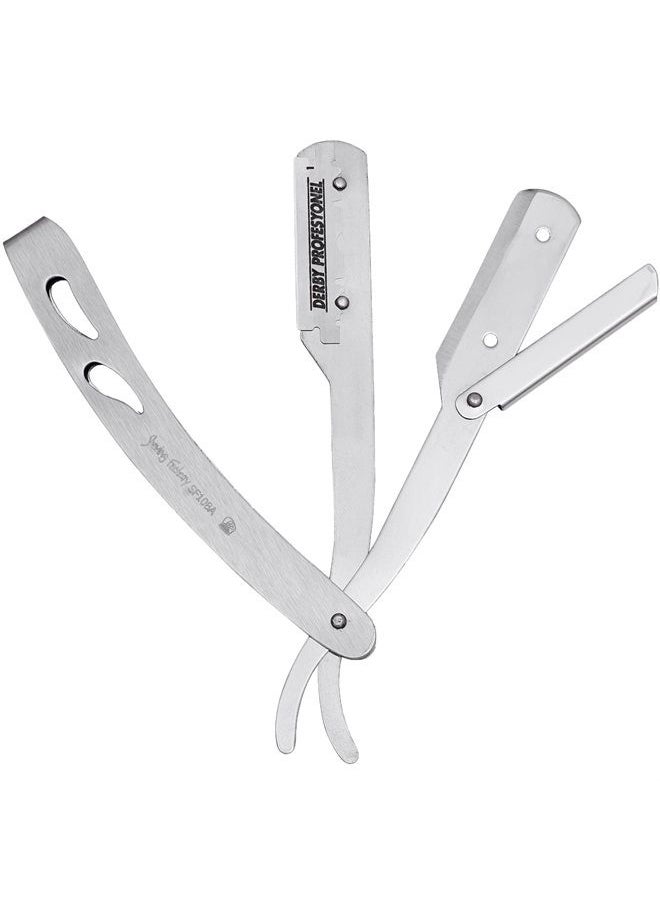 The Shave Factory Straight Edge Razor Kit - Straight Edge Razor with Single Edge Razor, Straight Razor, Straight Razors for Men (Matte / 200 Derby Premium Single Edge Razor Blades)