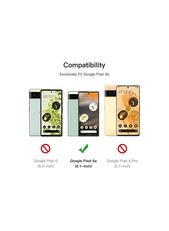 جي تيك واقي شاشة JETech لهاتف Google Pixel 6a مقاس 6.1 بوصة مع واقي عدسة الكاميرا، أداة سهلة التركيب، متوافق مع بصمات الأصابع، فيلم زجاجي مقسى، شفاف عالي الدقة، عبوتان لكل قطعة - Image 5
