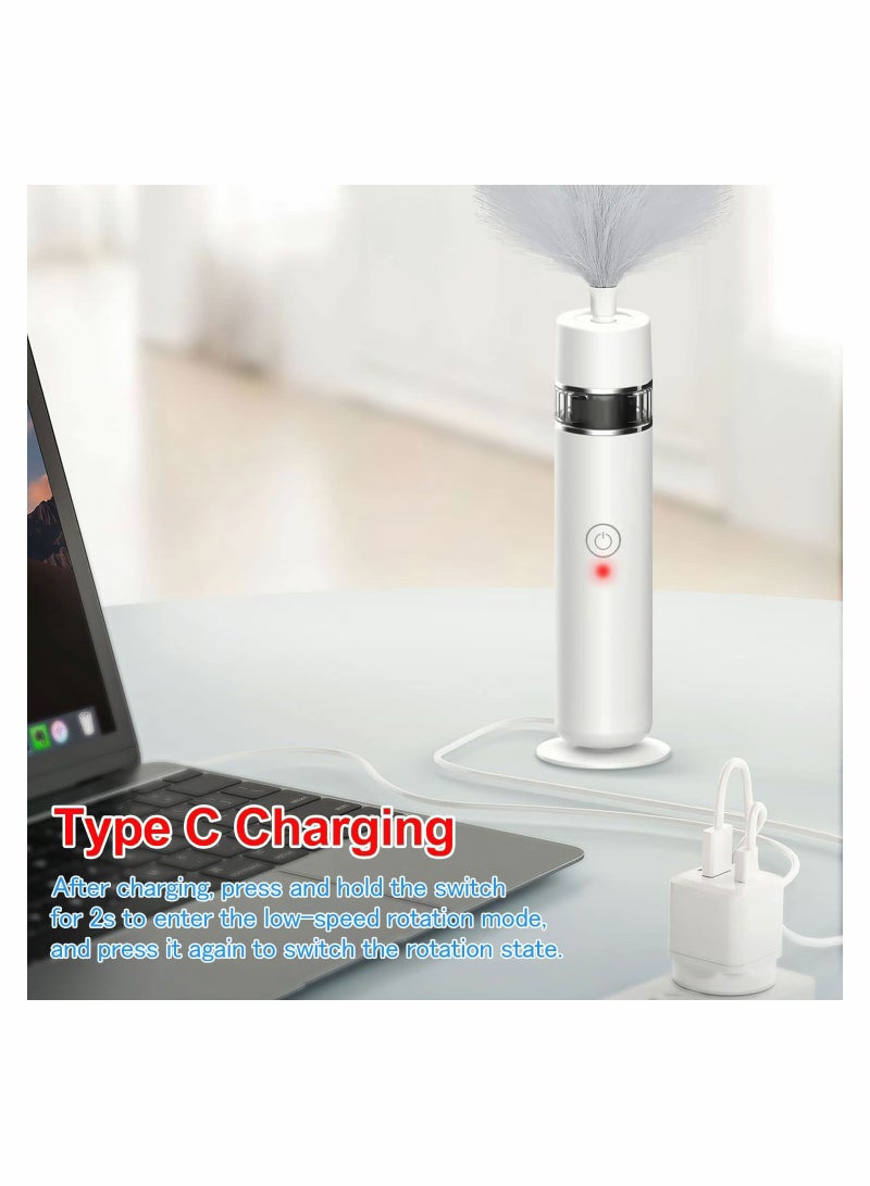 SYOSI Electric Duster Cleaning Brush Rechargeable 360° Spin Dusters Wireless Microfiber Dusting Multifunction Window Blinds Furniture Tool Household Helper - Image 5