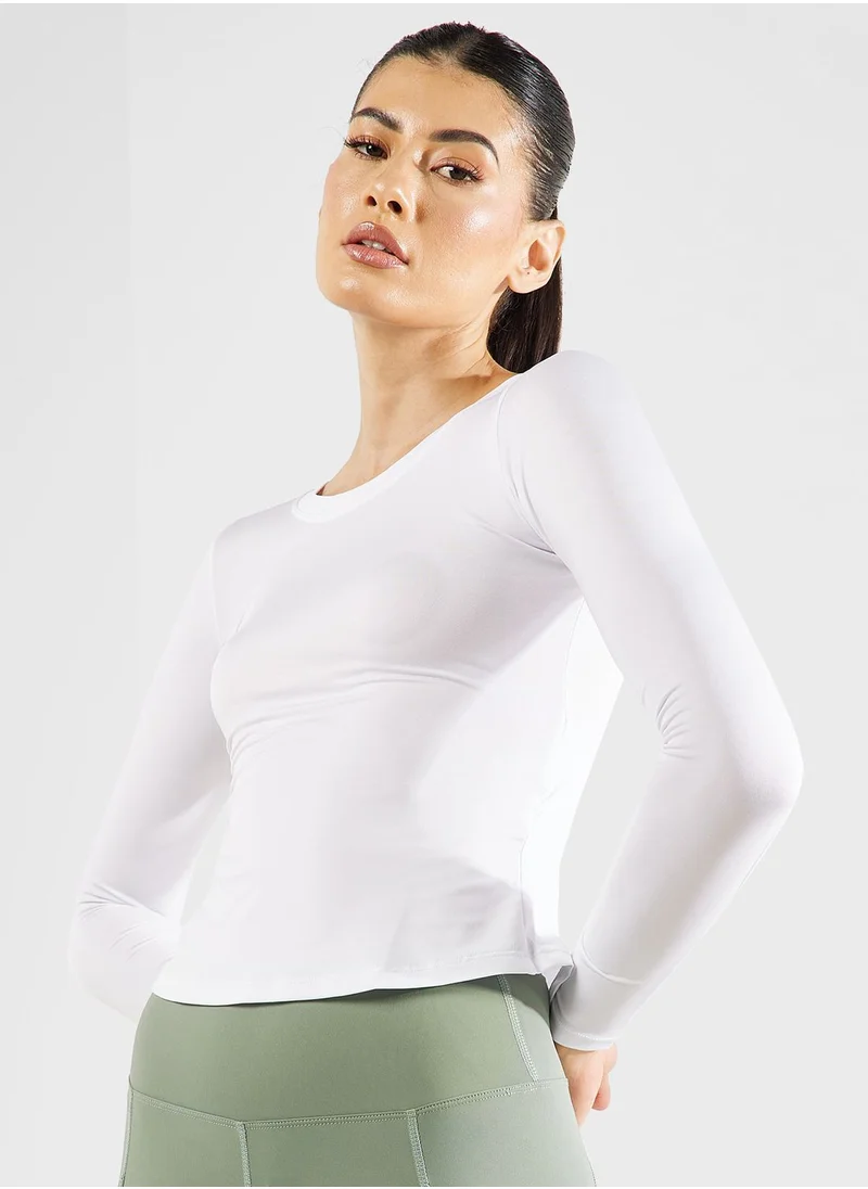 FRWD Back Cut Out Detail Fitted Top