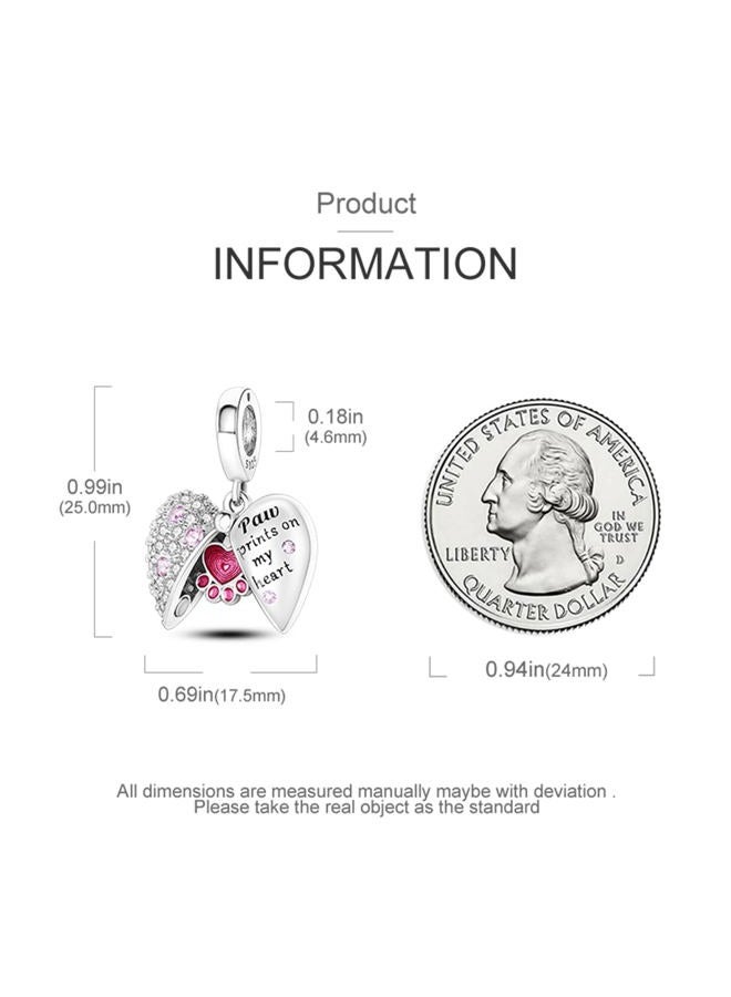 Parmuz charms for bracelet sterling silver love heart travel Bead for Charm Bracelets and Necklaces 925 Charms Clover Butterfly gift for Woman - Image 2