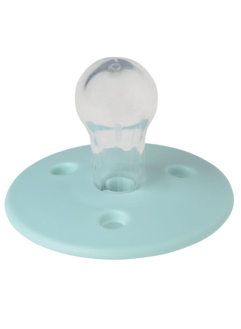 Mininor Round Pacifier Silicone 6 Month Cool Mint