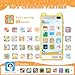E teacher Kids Phone 397 Touchscreen Toddler Smartphone Learning Toys Fake Play Toy Phone with Music Player Educational GamesChristmas Birthday Gifts for Girls Age 312 8G SD CardYelllow - Image 4