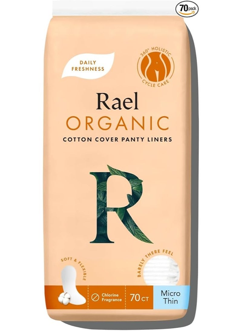 رائيل فوط يومية بغطاء من القطن العضوي – فائقة النحافة – 70 قطعة - Image 1