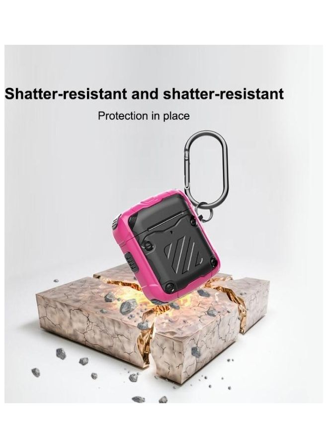 Wireless Earphones Protective Case With Hook  For Apple AirPods 1/2 Black - Image 5