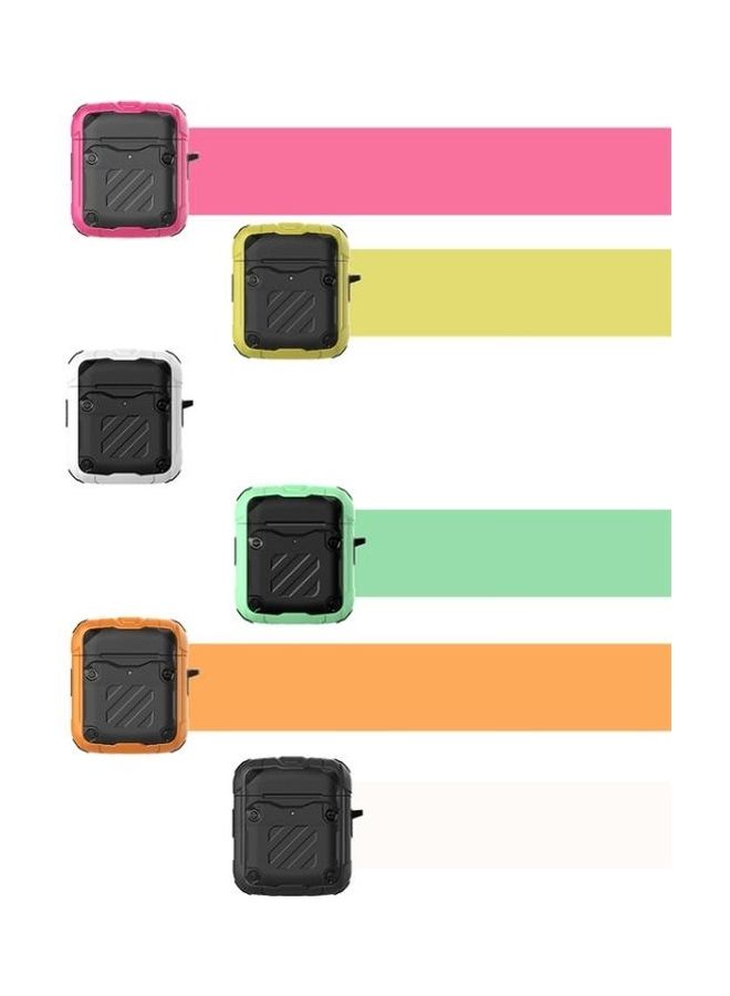 Wireless Earphones Protective Case With Hook  For Apple AirPods 1/2 Black - Image 2