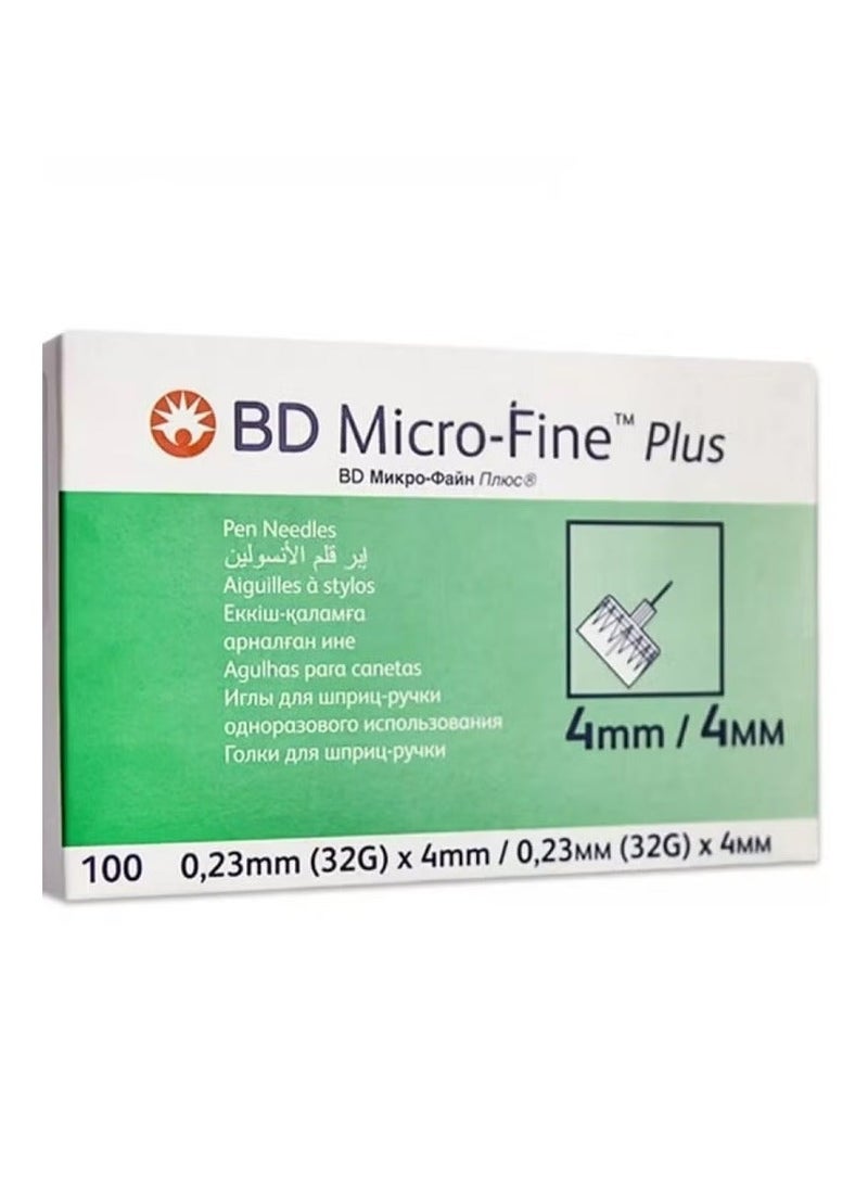 BD Micro Fine Plus Insulin Pen Needles 32g x 4 mm 100 Pcs - Image 4