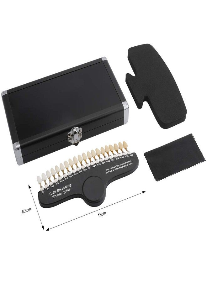 ANNWAH Dental Teeth Shade Guide, Professional Porcelain 3D R-20 Tooth Whitening Shade Chart with 20 Colors - Image 4