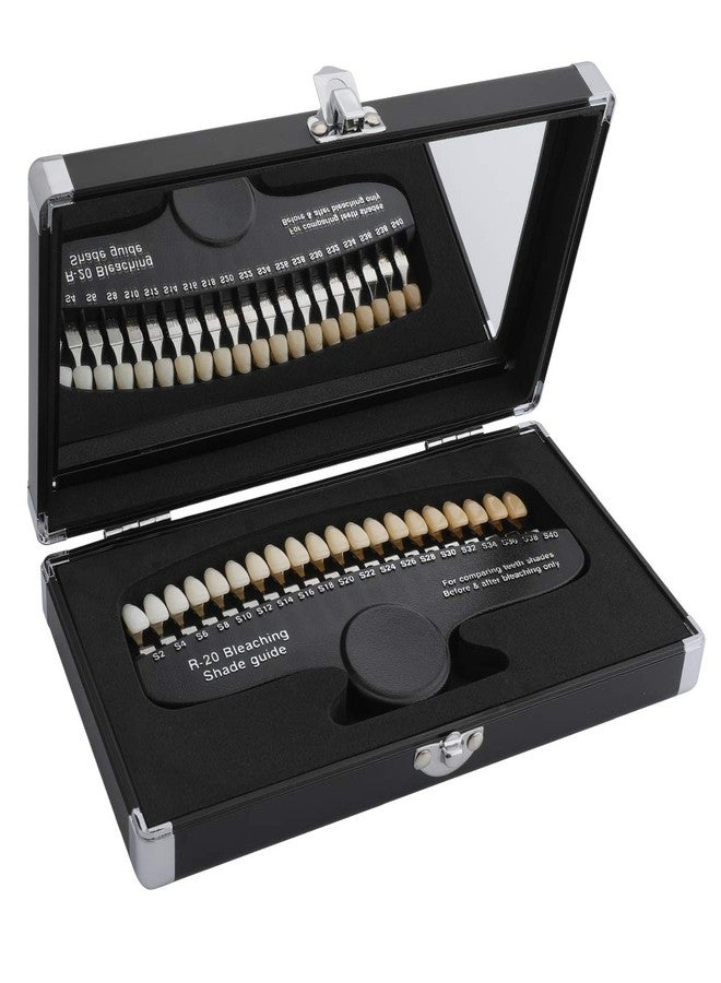ANNWAH Dental Teeth Shade Guide, Professional Porcelain 3D R-20 Tooth Whitening Shade Chart with 20 Colors - Image 1