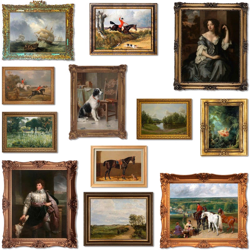 LANCHI95 12 PCS Vintage Victorian Wall Decor, Classic Maximalist Wall Decor, Coquette Vintage Art Prints, Victorian Wall Art, Vintage Paintings Pictures Moody Maximalist Decor (UNFRAMED) - Image 1