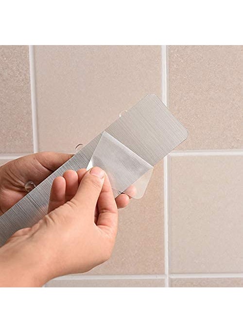 JEYANG JEYANG 5 Row Wall Hooks Hanging Bathroom Kitchen Hanger MultiPurpose 5 Hook Transparent Hanger Pack of 1 Transparent  - Image 3