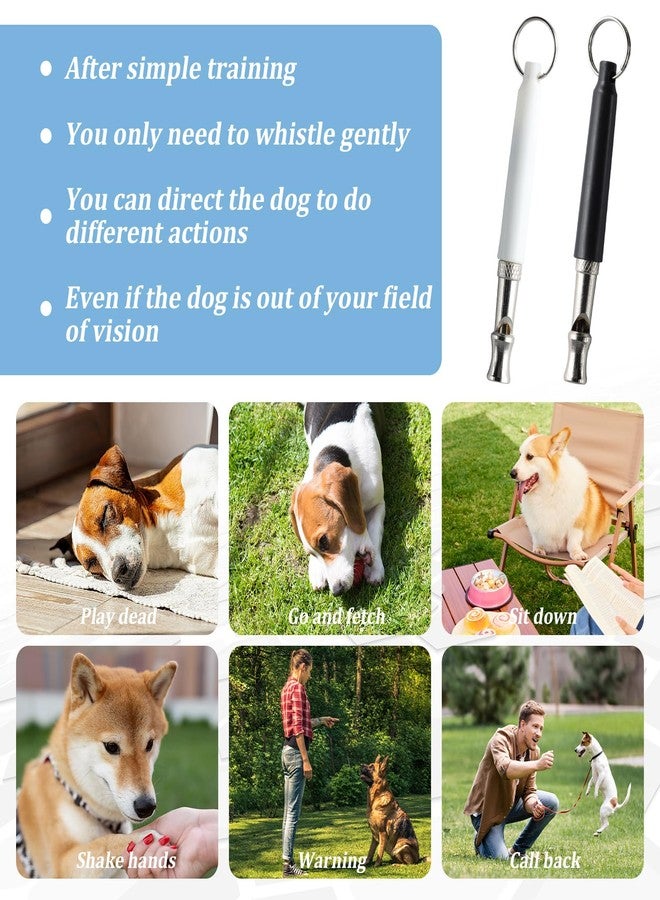 ROBOHOOK 2 Pack Dog Whistle, Dog Whistle to Stop Barking Neighbors Dog, Dog Training Whistle to Stop Bark, Recall & Control, with Lanyard (Black and White) - Image 5