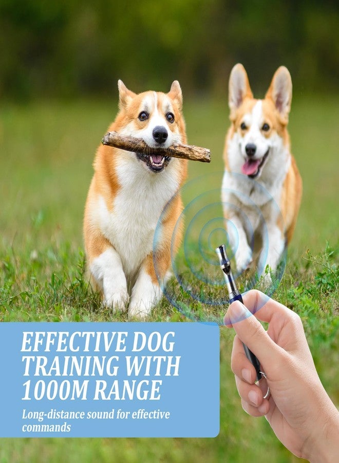 ROBOHOOK 2 Pack Dog Whistle, Dog Whistle to Stop Barking Neighbors Dog, Dog Training Whistle to Stop Bark, Recall & Control, with Lanyard (Black and White) - Image 4