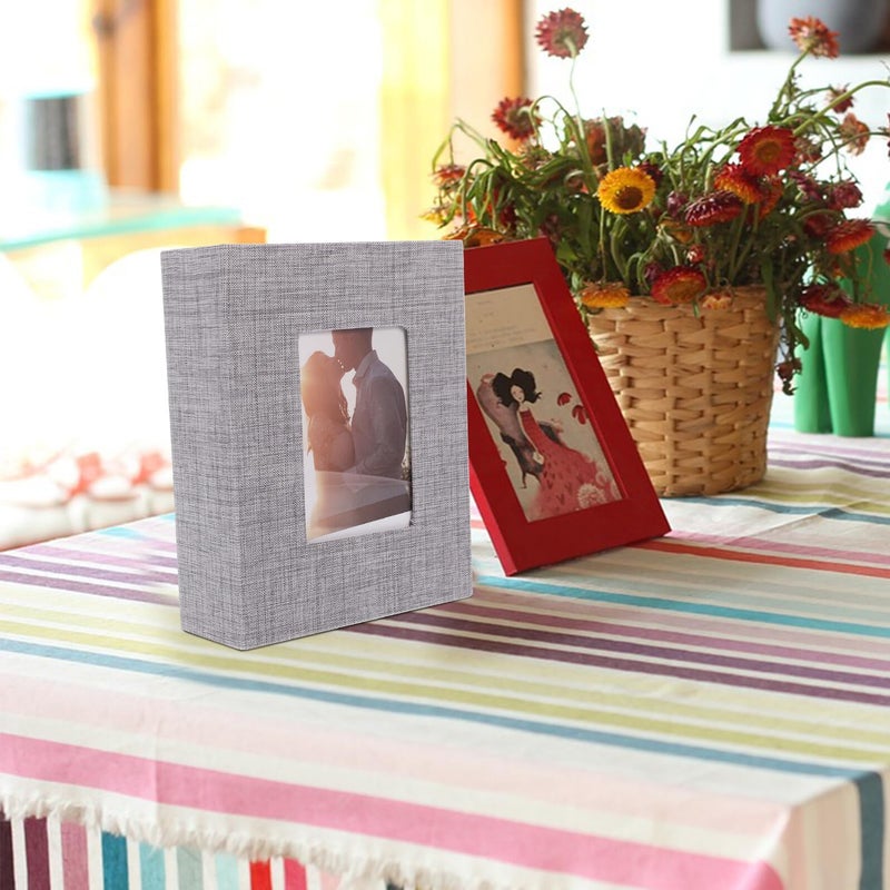 ألبوم صور بغطاء كتان 6 بوصات 100 صفحة سكرابوك DIY للتخرج والذكريات العائلية - Image 4