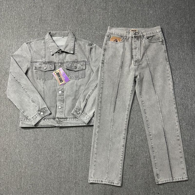 Corteiz Us Tide Alcatraz Casual Suit High Street Couples Trendy Denim Jacket Jacket Jeans - Image 2