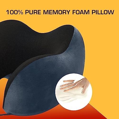 Billebon Premium Neck Pillow for Travelling Airplane Travel Pillow Comfortable Head Rest Neck Holder Pillow (Grey Raised) - Image 2