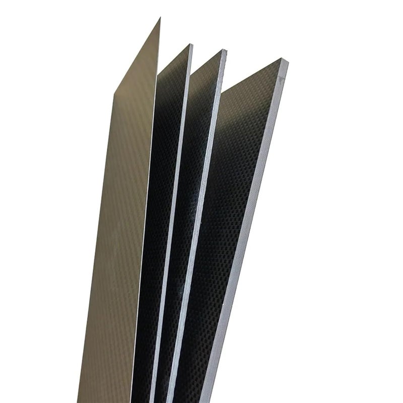 1 0mm Plain Matte Carbon Fiber Plate 95x245mm Lightweight Durable DIY Project Board - Image 1