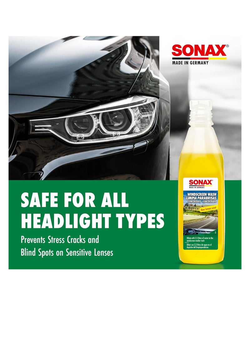 SONAX - Sonax Citrus Windscreen Wash Concentrate (250ml) - Effective Windshield Cleaner for Clear Vision, Frost Protection, and Fresh Fragrance - Image 1