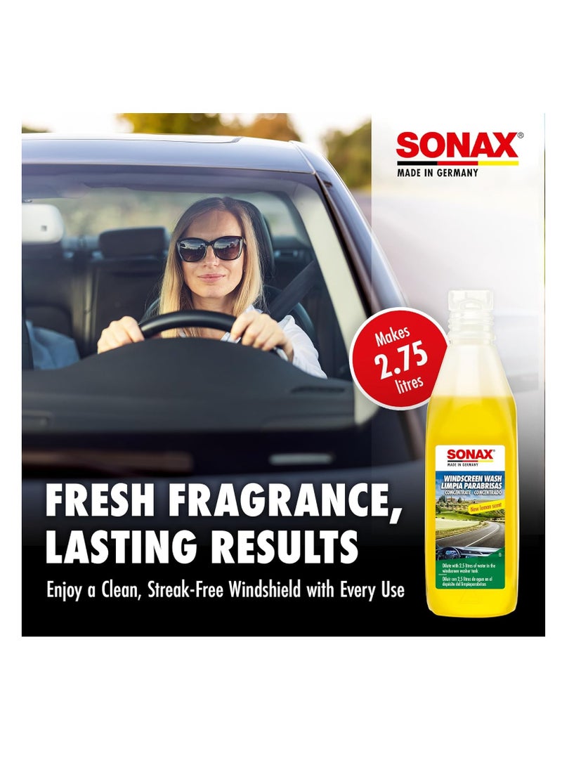 SONAX - Sonax Citrus Windscreen Wash Concentrate (250ml) - Effective Windshield Cleaner for Clear Vision, Frost Protection, and Fresh Fragrance - Image 1