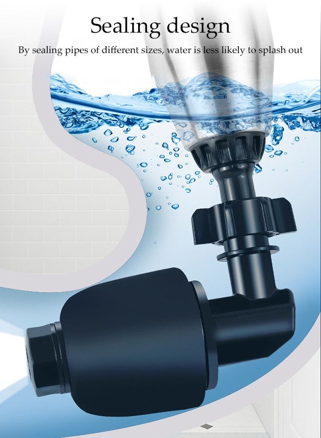 DUNISO Toilet Air Plunger, Toilet Plunger Drain Clog Remover, High Pressure Air Drain Blaster Gun  with Visual Barometer, Drain Clog Remover Tool- Stainless Steel Air Plunger for Bathroom, Sink, Floor, Kitchen Clogged - Image 5