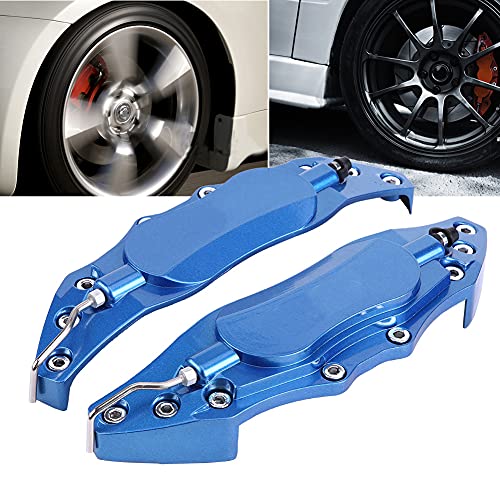 Acouto Car Brake Caliper Cover 2pcs Car Aluminum Brake Caliper Protector Cover for Wheel Hub 16in-17in Medium A Pair of Brake Caliper Cover Brake Caliper Protector Cover (blue) - Image 5