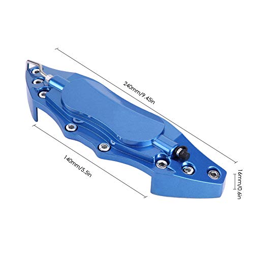 Acouto Car Brake Caliper Cover 2pcs Car Aluminum Brake Caliper Protector Cover for Wheel Hub 16in-17in Medium A Pair of Brake Caliper Cover Brake Caliper Protector Cover (blue) - Image 4